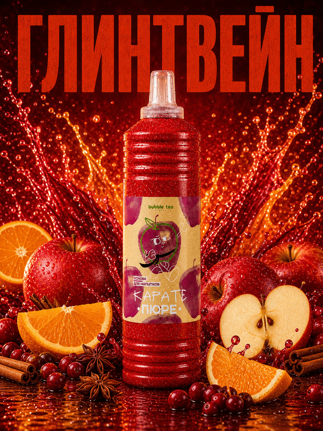 Карате Пюре Hot, микс «Глинтвейн» — упаковка BTR