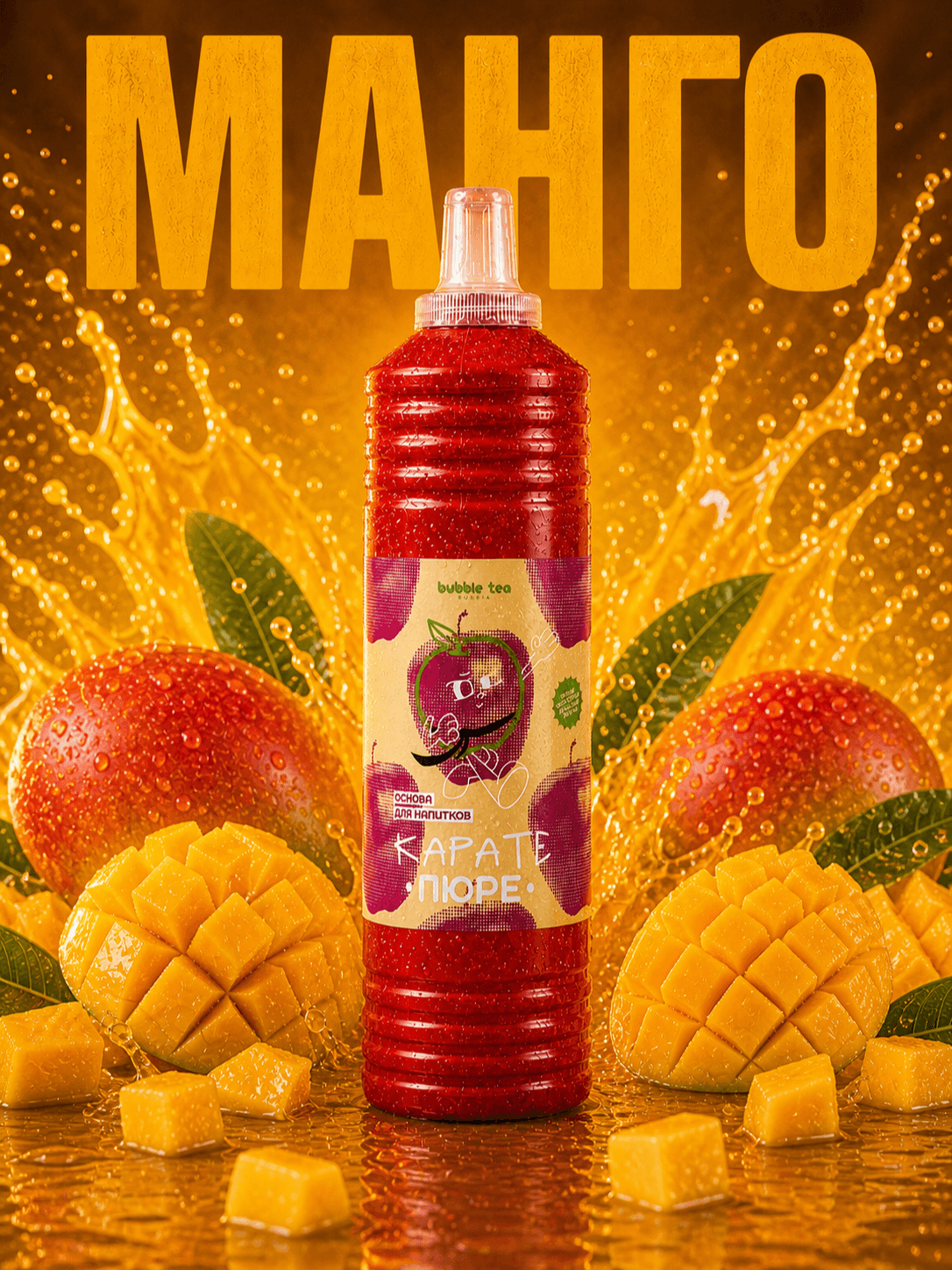 Карате Пюре Hot, пюре из манго — упаковка BTR