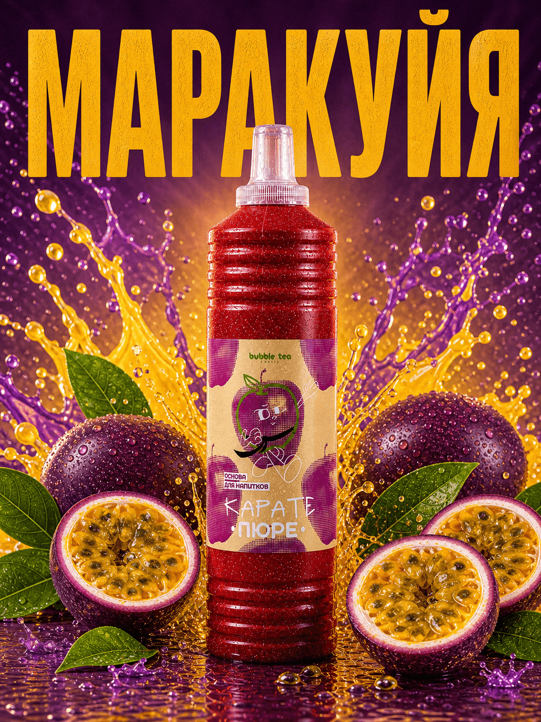 Карате Пюре Hot, пюре из маракуйи — упаковка BTR
